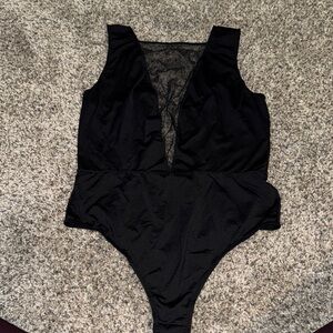 VS Black Sheer Bodysuit